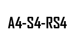 A4 - S4 - RS4